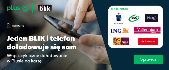 Jeden BLIK i telefon doładowuje się sam