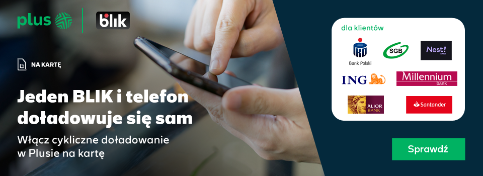 Jeden BLIK i telefon doładowuje się sam